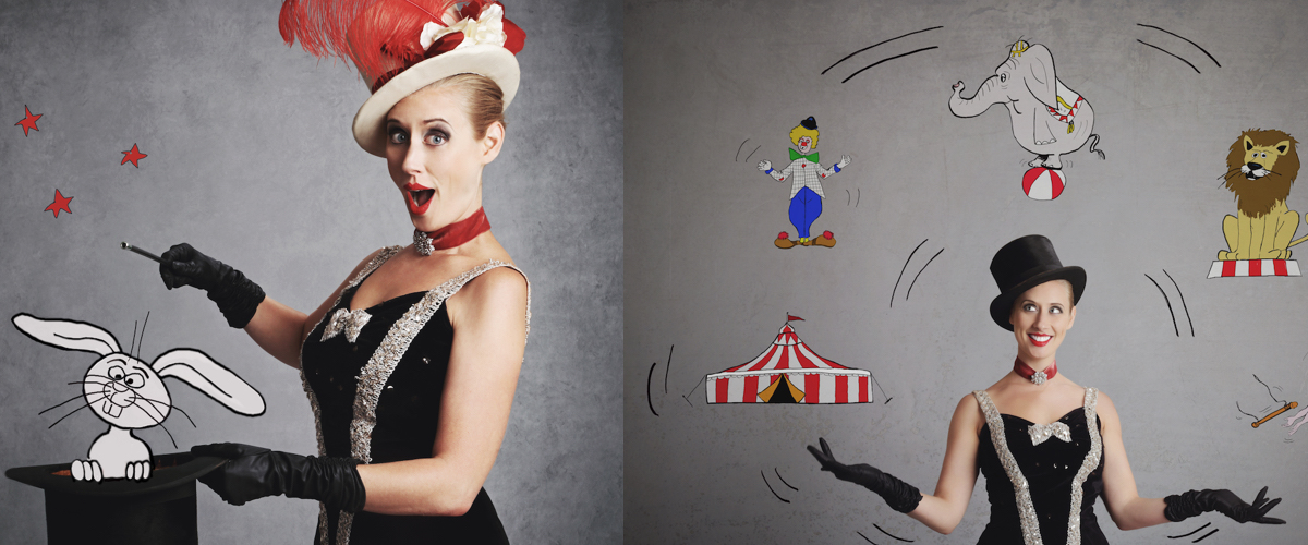 Burlesque podium als Solo Act